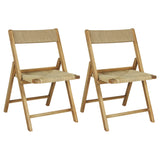 Kiawah coastal modern wood woven seagrass folding chair