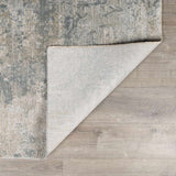 Fallin Gray Abstract Striped Luxe Rug
