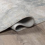 Fallin Gray Abstract Striped Luxe Rug