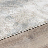 Fallin Gray Abstract Striped Luxe Rug