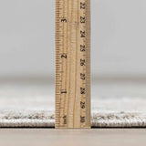 Fallin Gray Abstract Striped Luxe Rug