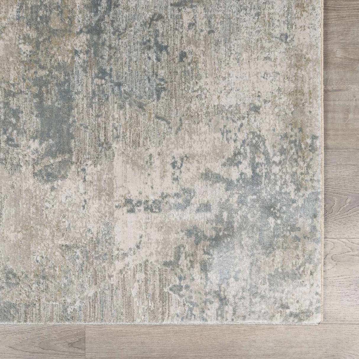 Fallin Gray Abstract Striped Luxe Rug