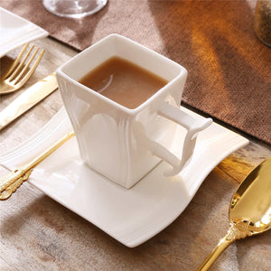Flora Marble Grey 18 Piece Coffee Set