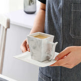 Flora Marble Grey 18 Piece Coffee Set