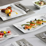 Flora Marble Grey 26-Piece Dinnerware Set