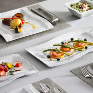 Flora Marble Grey 26-Piece Dinnerware Set
