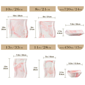 Flora 26 Piece Dinnerware Set by MALACASA