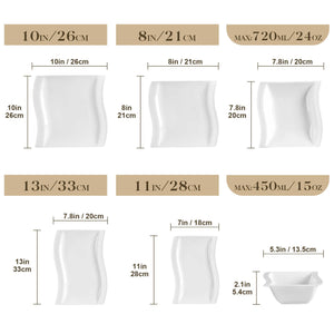 Flora 26 Piece Dinnerware Set by MALACASA