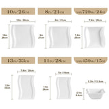 Flora Marble Grey 26-Piece Dinnerware Set