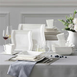 Flora Marble Blue 30 Piece Dinnerware Set