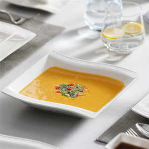 Flora Marble Grey 30 Piece Dinnerware Set