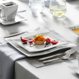 Flora Marble Grey 30 Piece Dinnerware Set