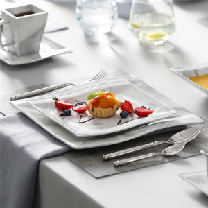 Flora Marble Blue 30 Piece Dinnerware Set