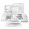 Flora Marble Grey 36 Piece Dinnerware Set