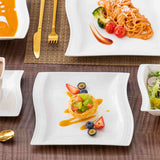 Flora Marble Grey 36 Piece Dinnerware Set