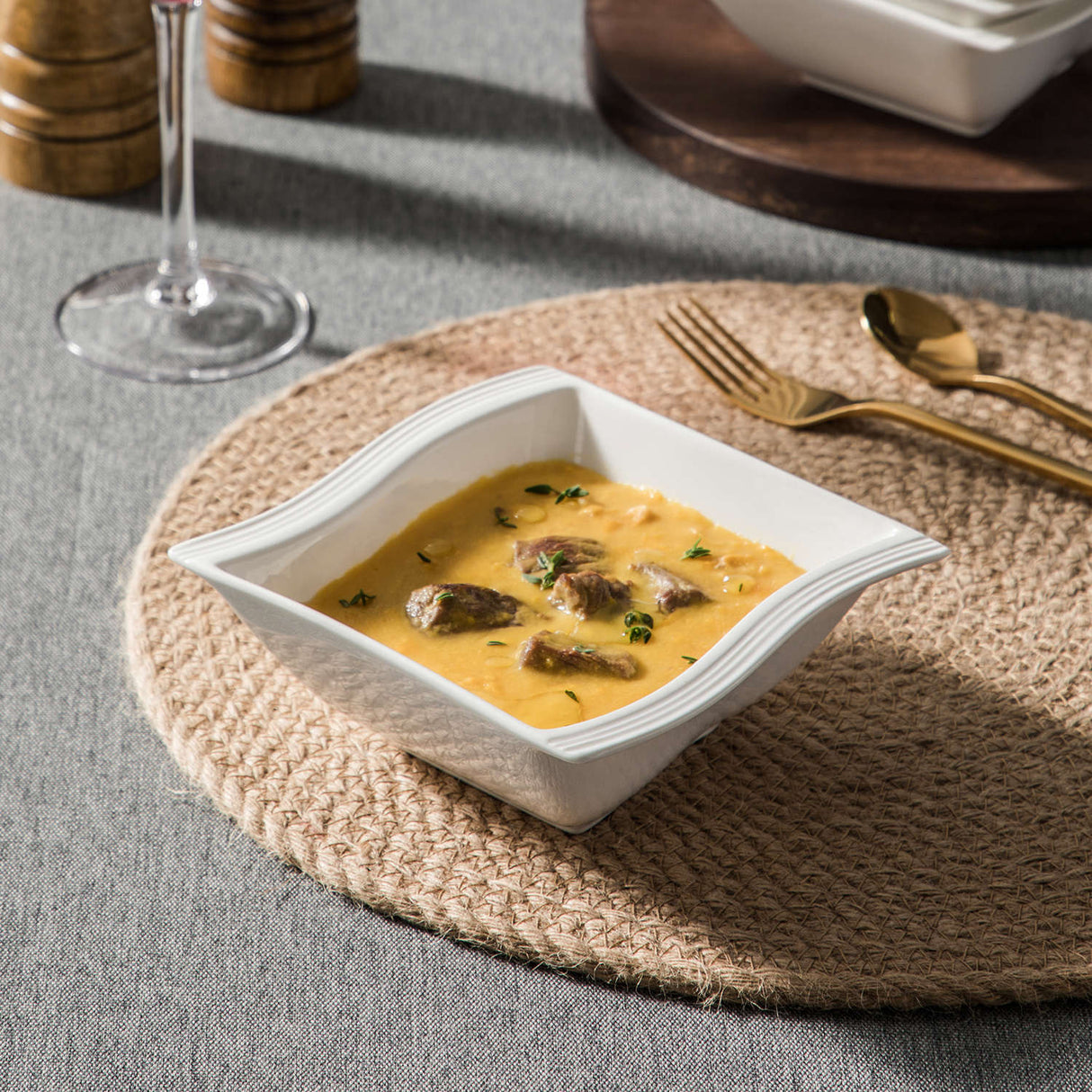 Flora Marble Grey Cereal Bowls Set of 6