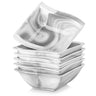Flora Marble Grey Cereal Bowls Set of 6