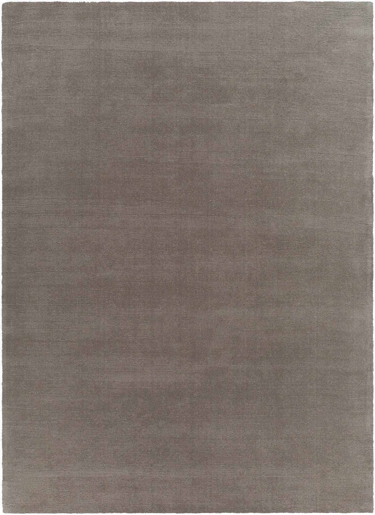 Brockton Solid Gray Wool Rug