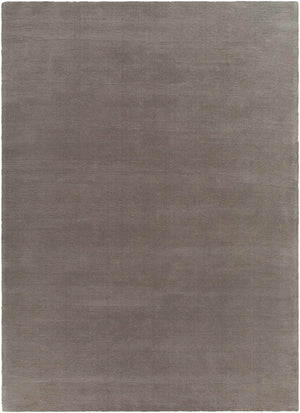 Brockton Solid Gray Wool Rug