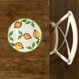 Hand  Painted Italian Ceramic Flower Bowl Pomegranate