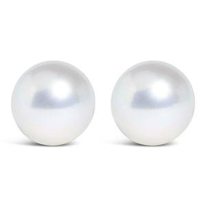 14K Yellow Gold 7-7.5MM Akoya Cultured Pearl Solitaire Stud Earrings