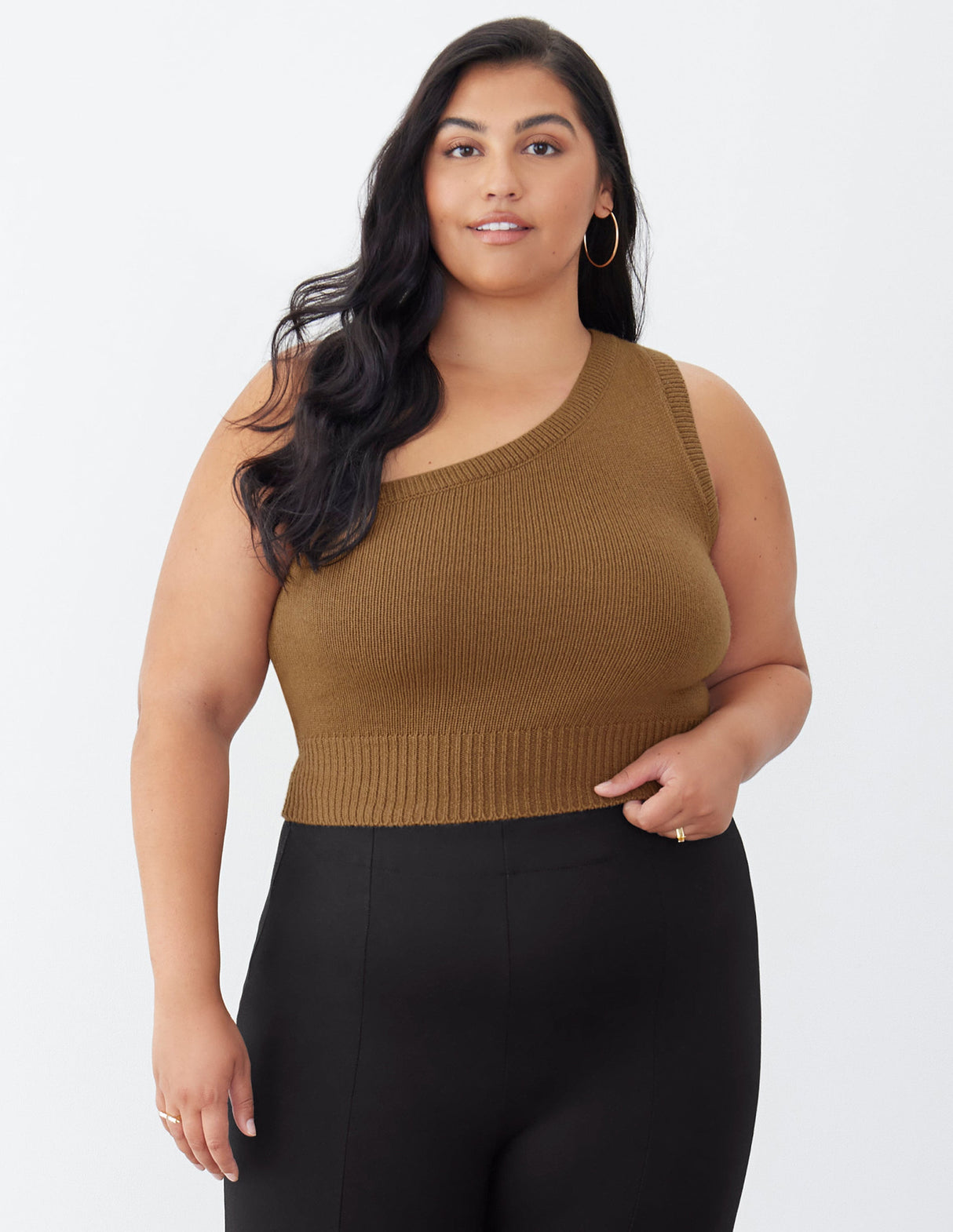 One Shoulder Knit Sweater
