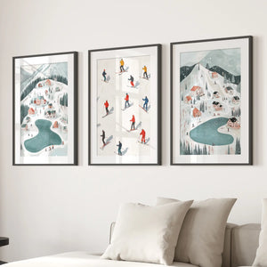 Festive Holiday Home Decor Christmas Village Set
