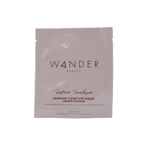 Wander Beauty Baggage Claim Limited-Edition Festive Fuchsia Eye Mask 1 Pair 0.14oz - New