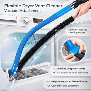Flexible Dryer Vent Cleaning Brush Long Reach Lint Removal Tool 114cm
