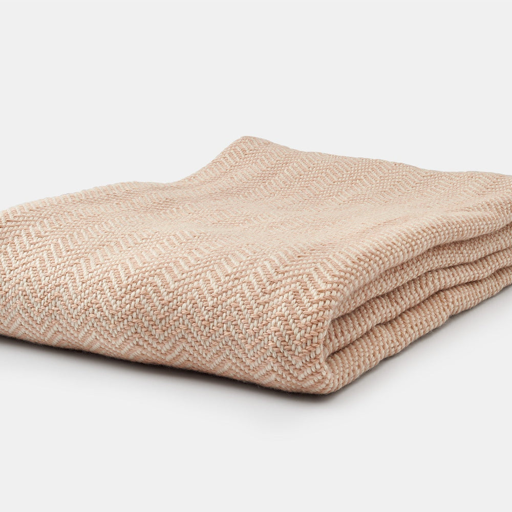 Chevron Pattern Soft Wool Throw Size Blanket