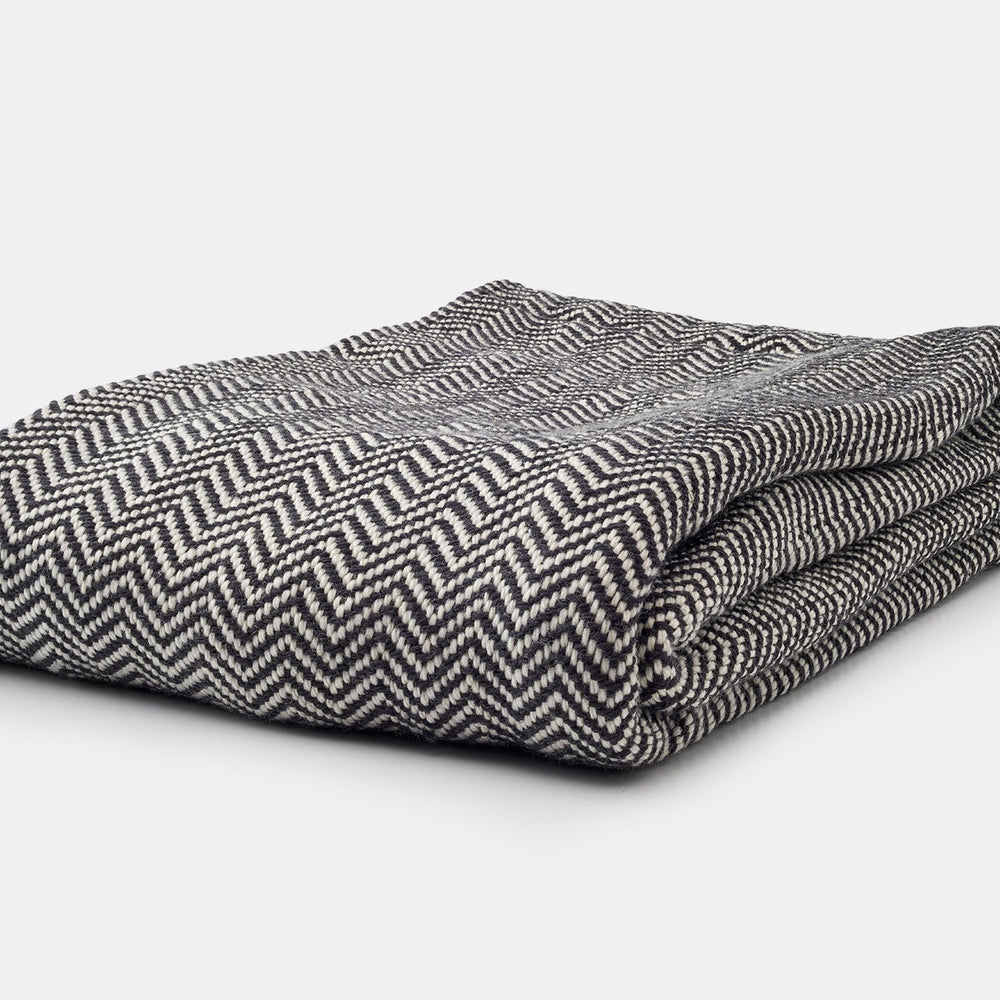 Chevron Pattern Soft Wool Throw Size Blanket
