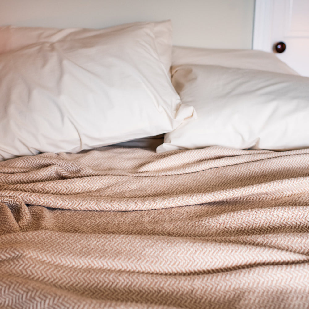 Herringbone Weave Cotton Blanket