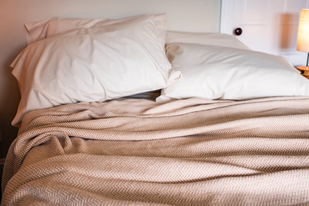 Herringbone Weave Cotton Blanket