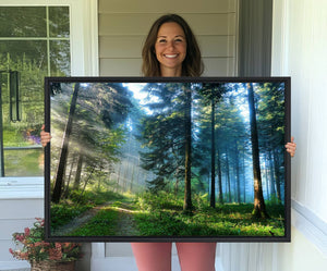 Forest Sun Shine Wall Art Canvas Print