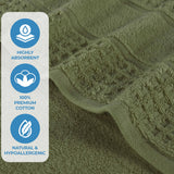 Napa Zero Twist Cotton Solid Waffle Honeycomb Bath Towel Set of 3 - Bath Towel by Superior Brand
