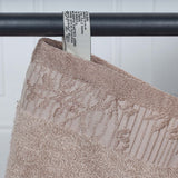 Cotton Floral Jacquard Border Bath Towel Set of 4 - Bath Towel by Superior Brand