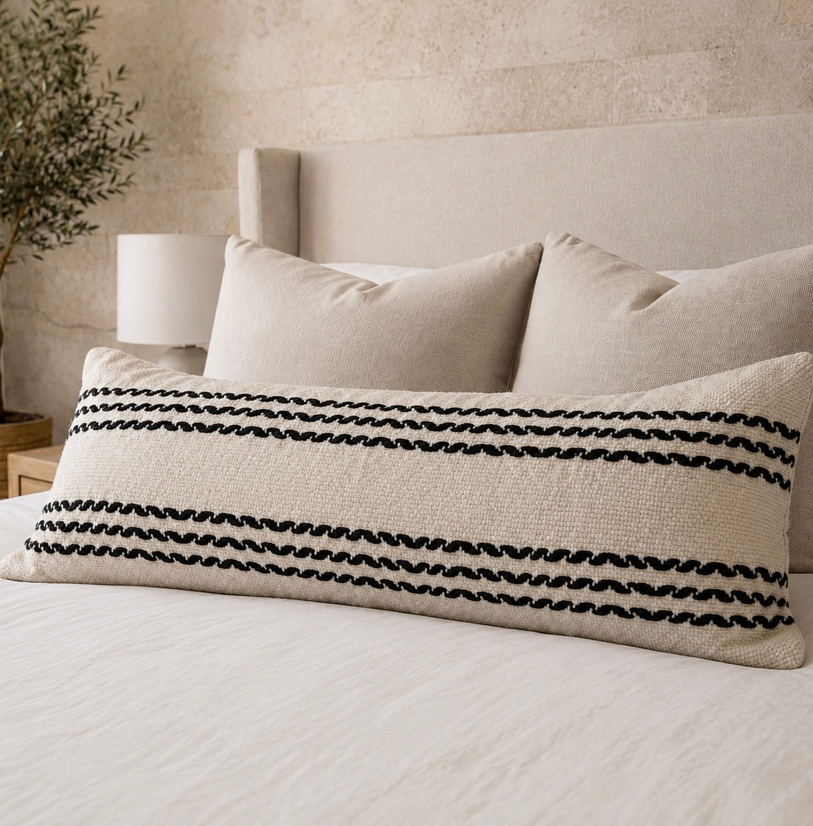 Amalfi Oversized Lumbar Pillow Cover by Busa Designs