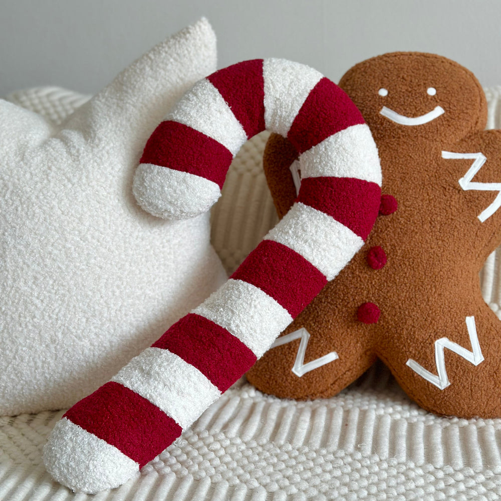 Candy Cane Shaped Pillow