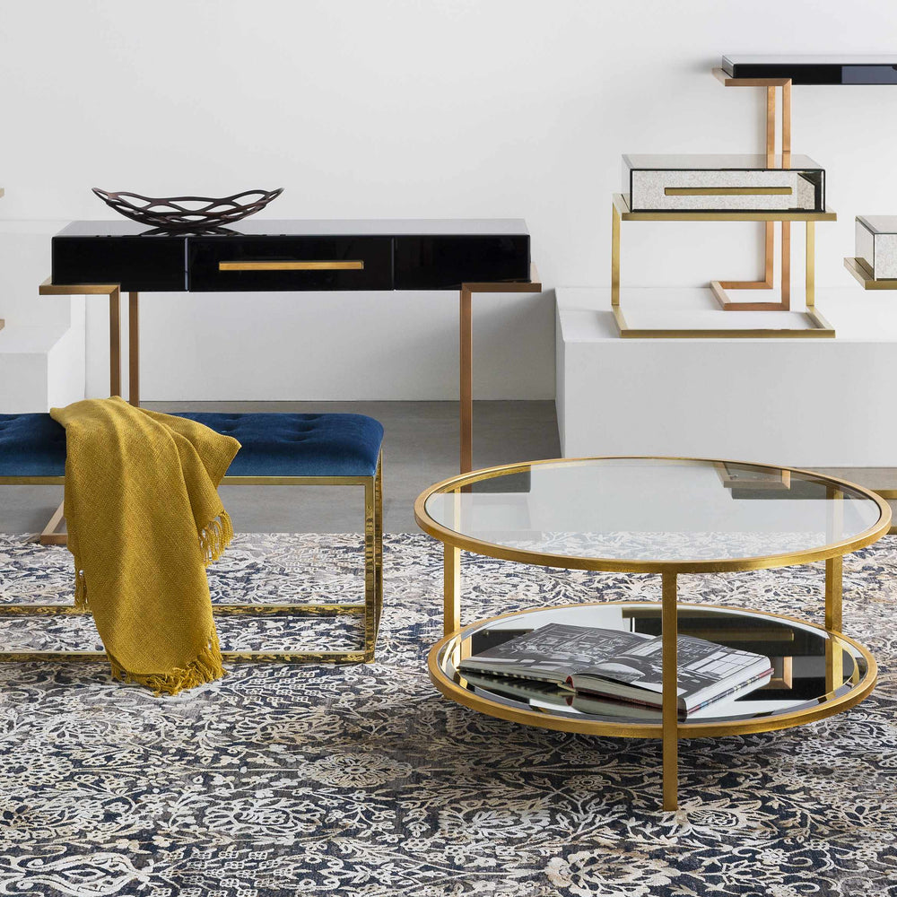 Coleford Gold Geometric Table Lamp