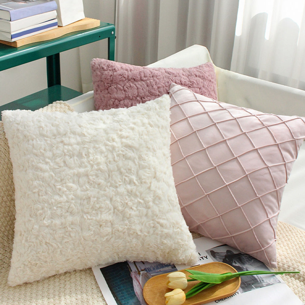 3-Piece Coordinated Pillow Cover & Insert Bundle – well mixed color and style throw pillow covers with inserts size 18"x18" – Fancy & Stacy