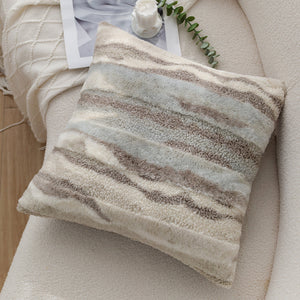 4-Piece Coordinated Pillow Cover & Insert Bundle – Throw Pillow Covers AND Inserts mixed well styles one of each size 18"x18 – Fancy & Stacy