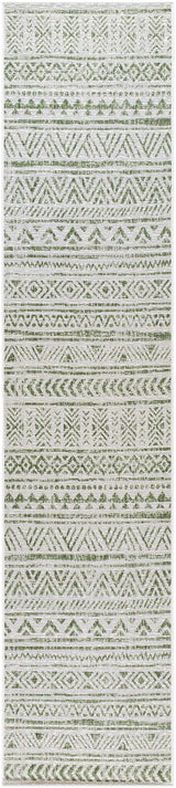 Novato Olive All Over Pattern Performance Rug