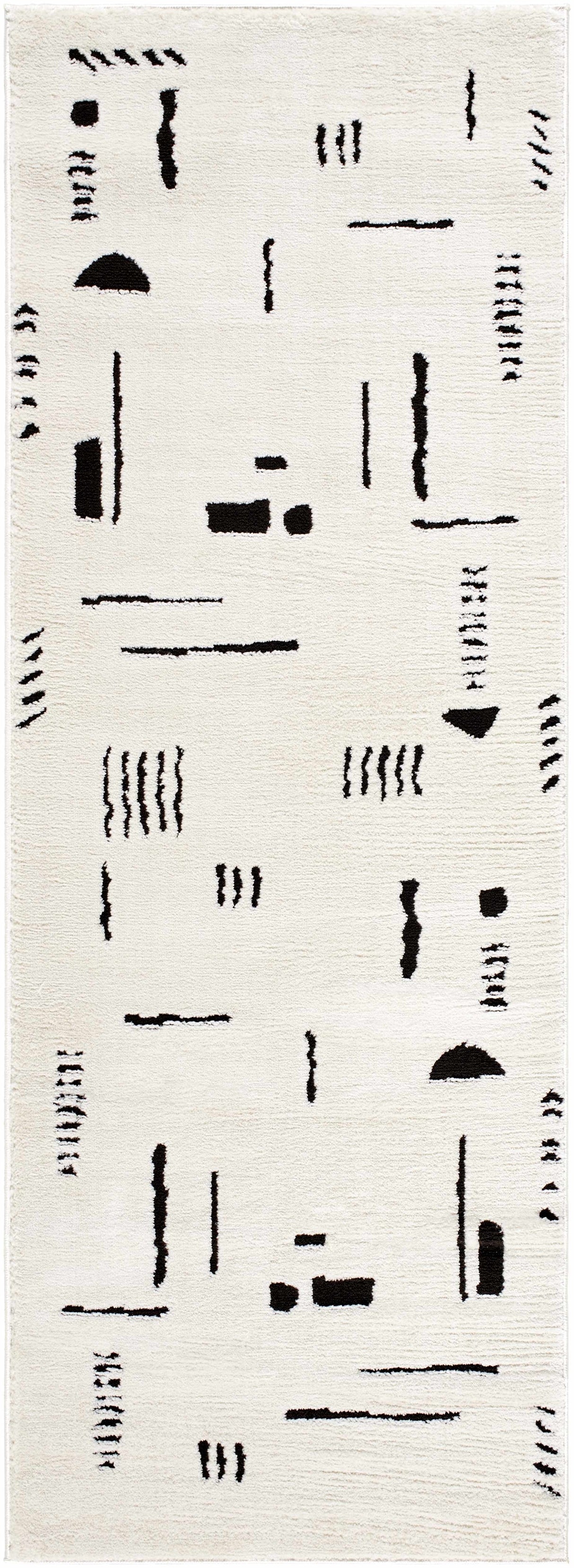 Winda Black & White Area Rug