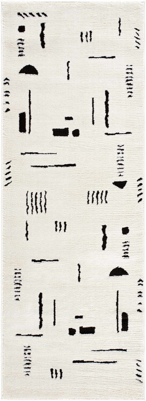 Winda Black & White Area Rug