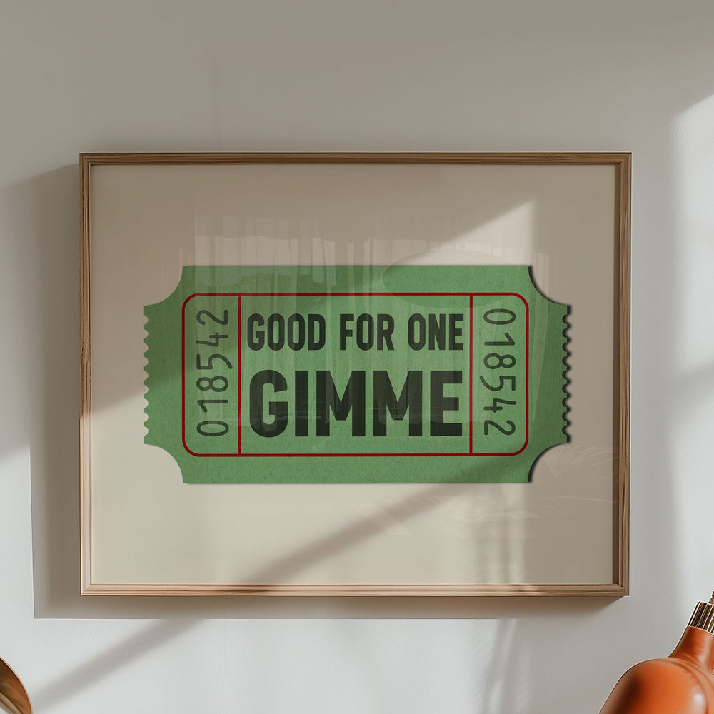 Good For One Gimee Golf Home Decor Art Print