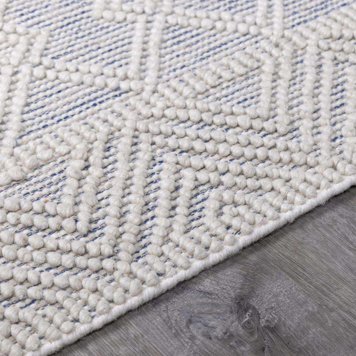 Ginter Handmade Beige Wool Rug - Clearance