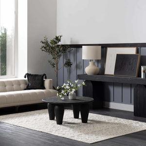 Ginter Handmade Beige Wool Rug - Clearance