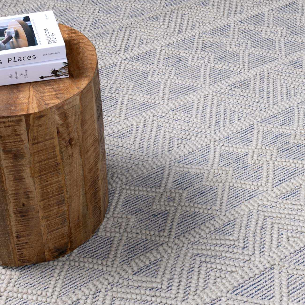 Ginter Handmade Beige Wool Rug - Clearance