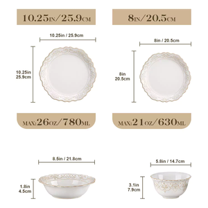 Giselle 16 Piece Dinnerware Set