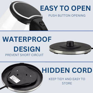 Electric Glass Kettle 1.8L 1500W Fast Boil LED Cordless